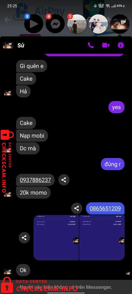 Evidence against 0937886237