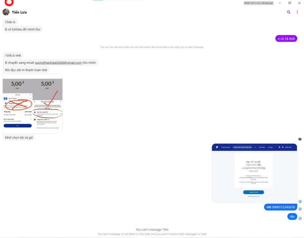 Evidence against Vuong Thanh Dat
