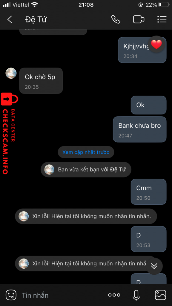 Evidence against 0974657077