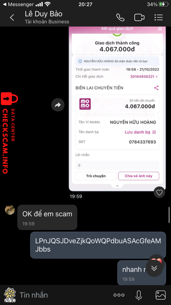针对的证据 NGUYỄN HỮU HOÀNG