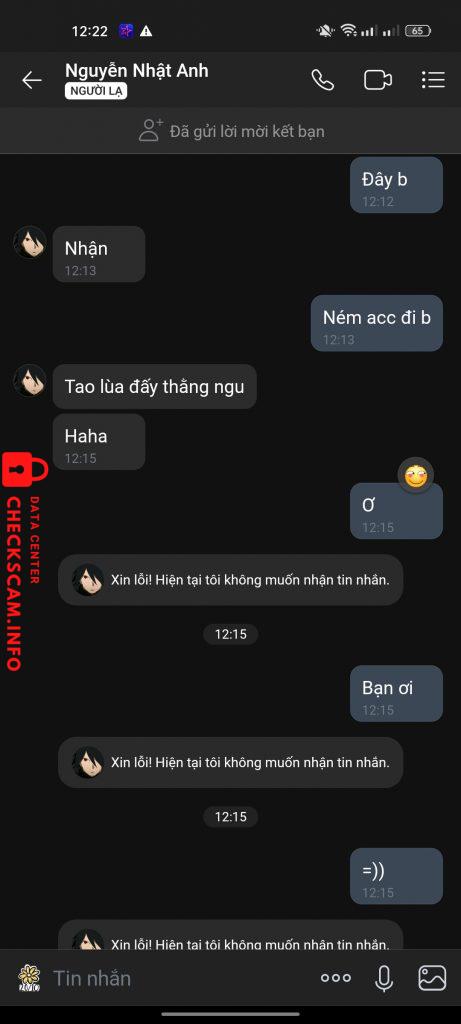 针对的证据 Nguyễn Nhật Anh