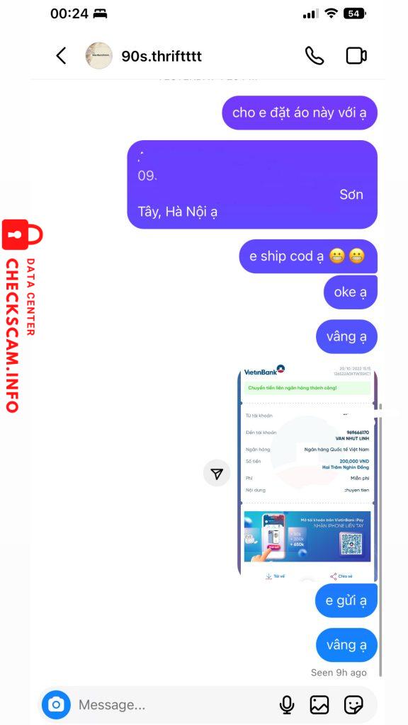 针对的证据 VAN NHUT LINH