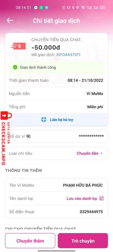 针对的证据 Nguyễn Hữu Bá Phúc