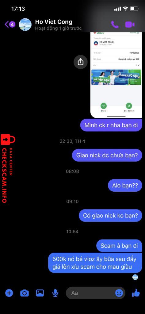 针对的证据 Ho Viet Cong