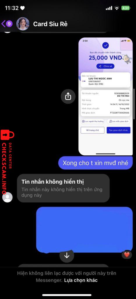 针对的证据 Lưu Thị Ngọc Anh