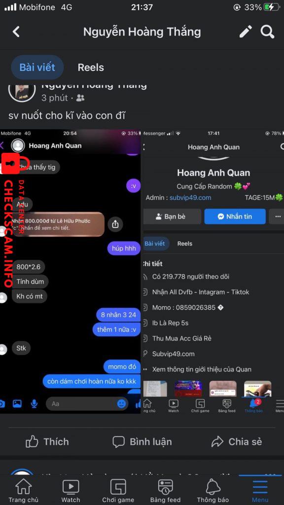 针对的证据 Lê Anh Quân