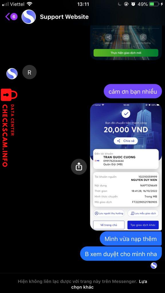 针对的证据 Trần Quốc Cường