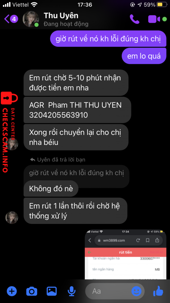 针对的证据 Pham Thi Thu Uyen