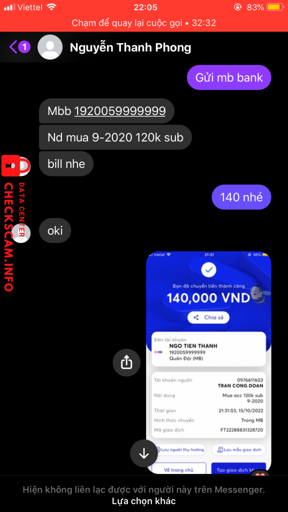 针对的证据 Ngô tiến thanh