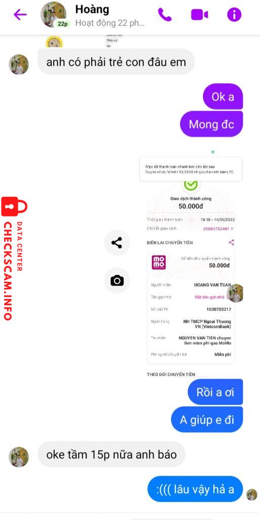 针对的证据 Hoàng Văn Tuấn