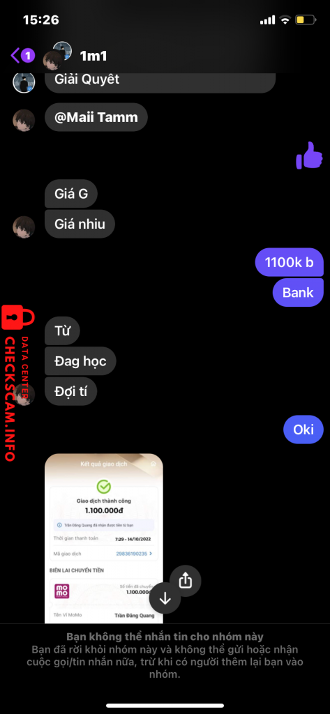 针对的证据 Mai thị Ngọc Bích