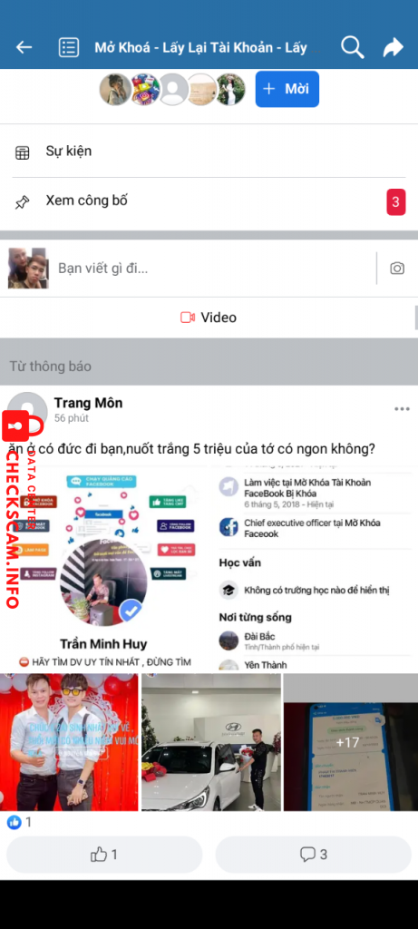 针对的证据 TRAN MINH HUY