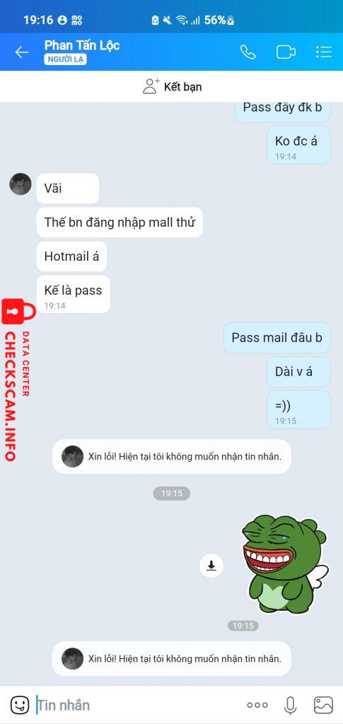 针对的证据 Phan Tấn Lộc