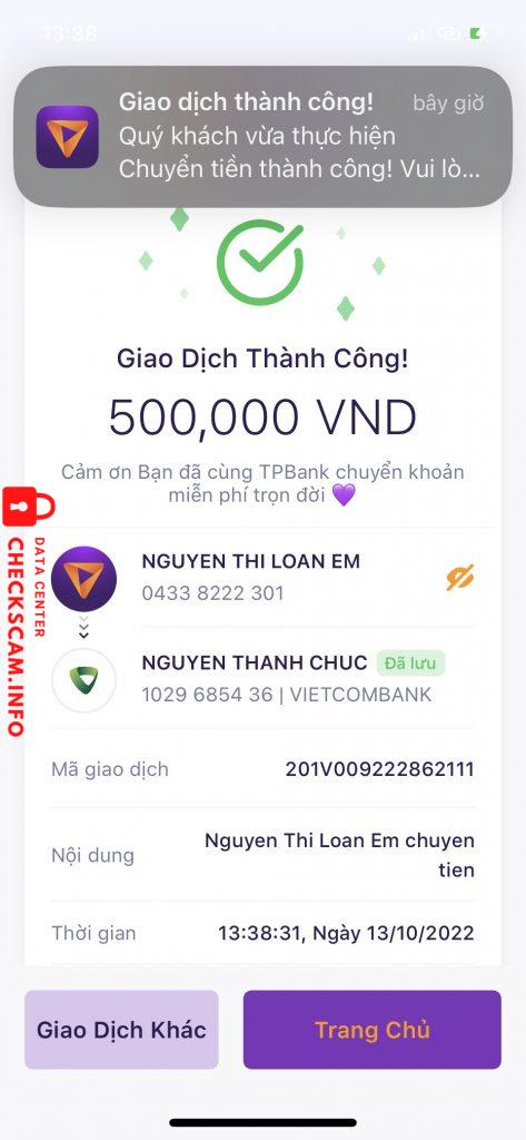 针对的证据 NGUYEN THANH CHUC