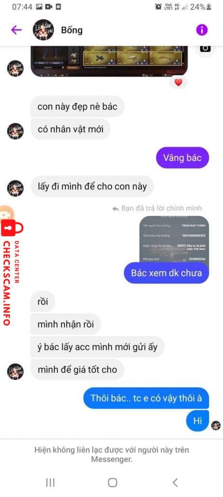 针对的证据 TRẦN ĐỨC THỊNH