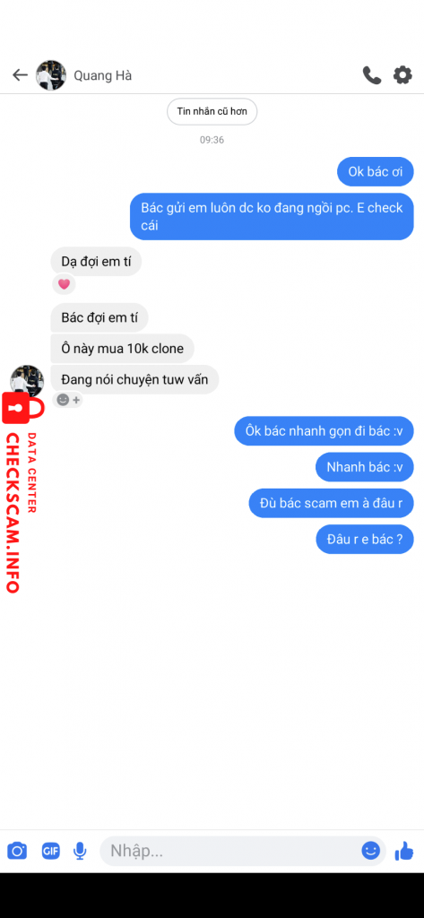 针对的证据 Lê Quang Hà