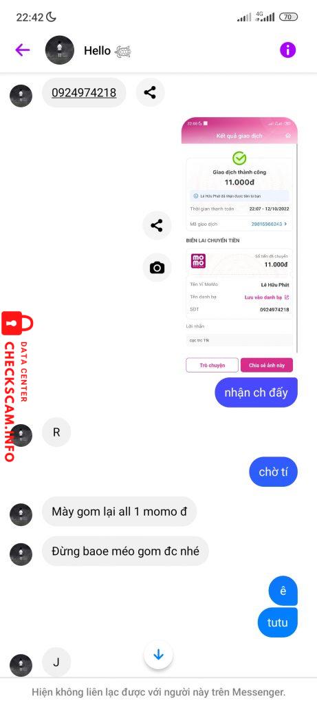 针对的证据 Lê Hữu Phát