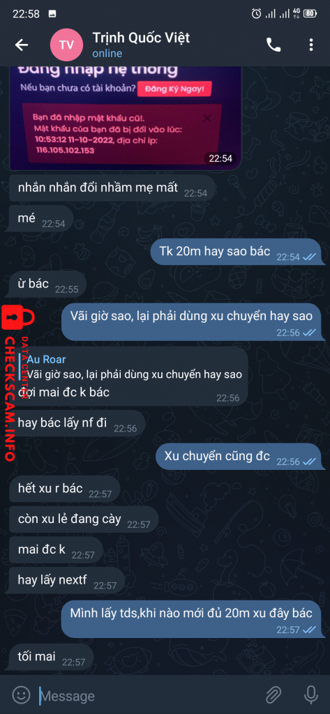 针对的证据 Trinh quoc bao