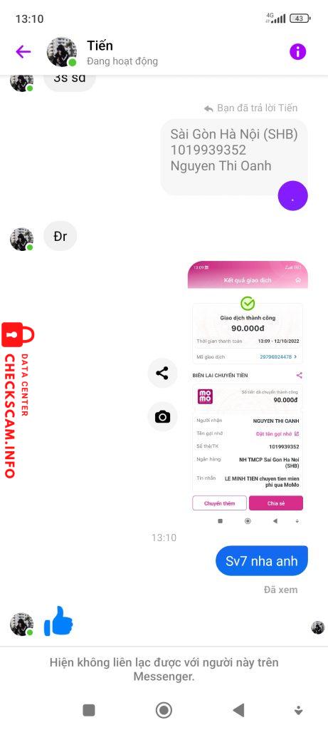 针对的证据 Nguyễn Thị oanh