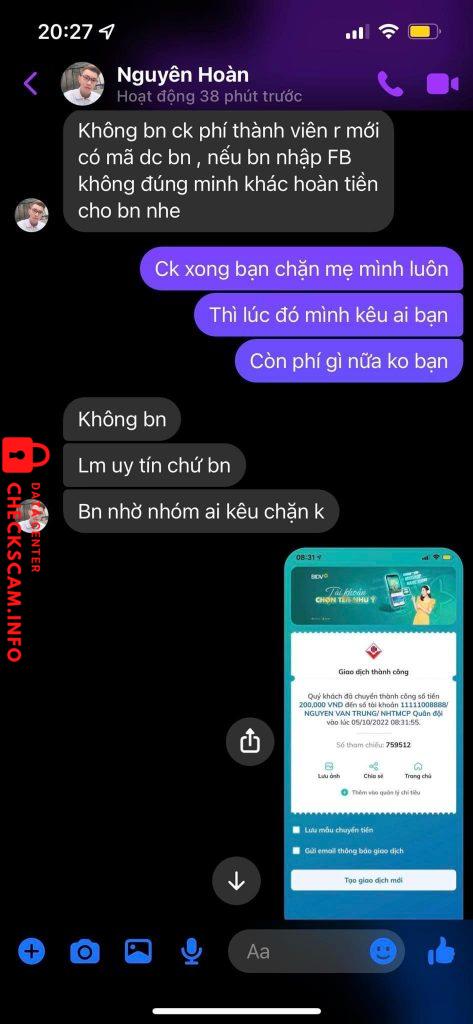 针对的证据 Nguyễn Văn Chung