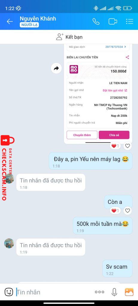 针对的证据 LE TIEN NAM
