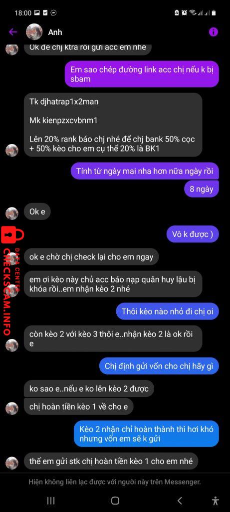 针对的证据 Trần Mai Phương Anh