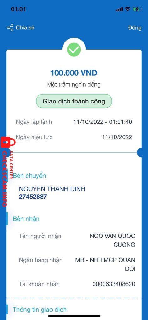 针对的证据 NGÔ VĂN QUỐC CƯỜNG