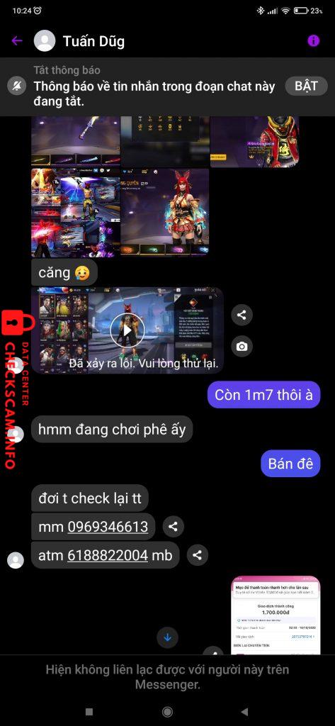针对的证据 Nông Tuấn Dũng