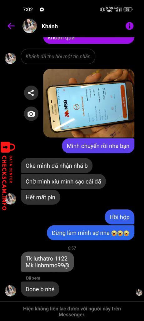 针对的证据 Trần Thị Ngọc Ánh