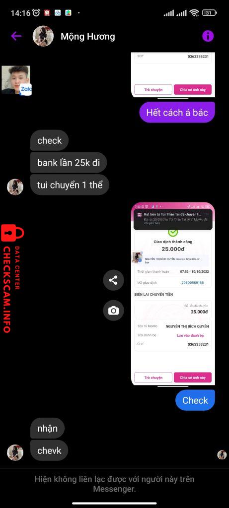 Evidence against Nguyễn Thị Bích Quyền