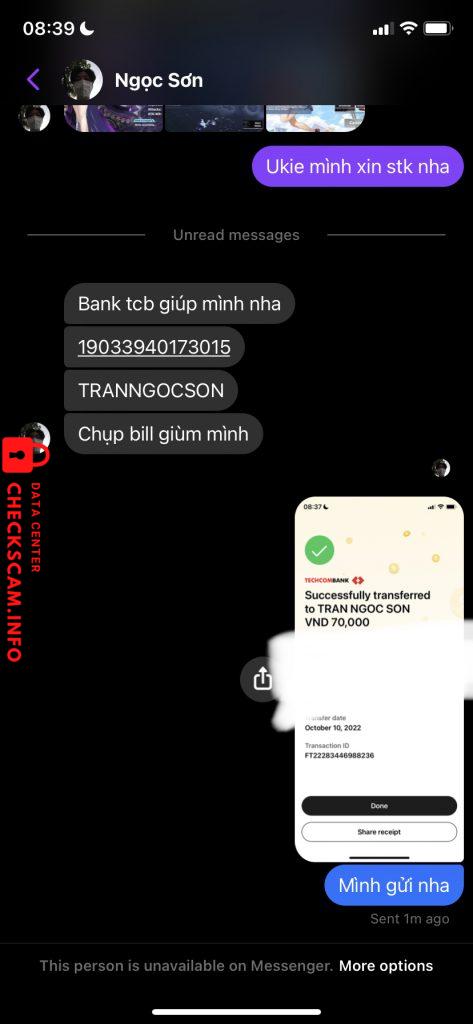 Evidence against Trần Ngọc Sơn