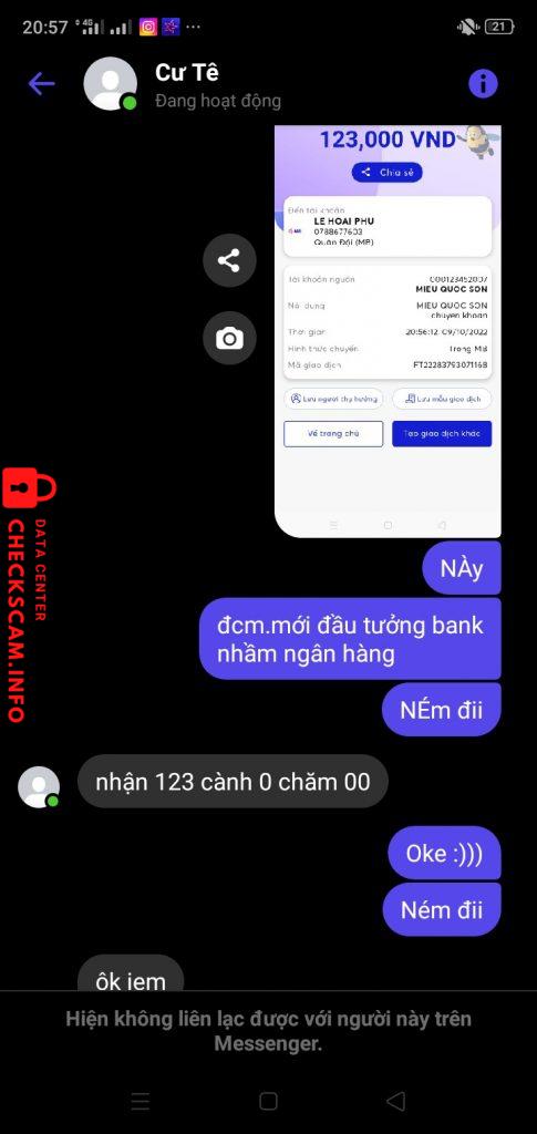 Evidence against MIEU QUOC SON