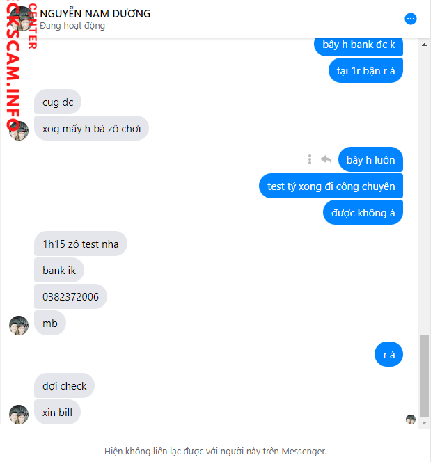 Evidence against Nguyễn Nam Dương
