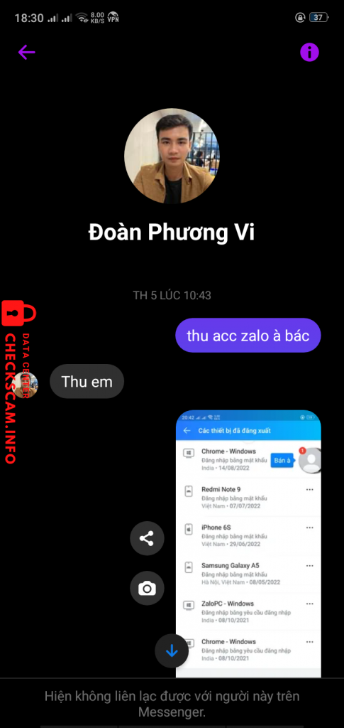 Evidence against Đoàn Phương Vi