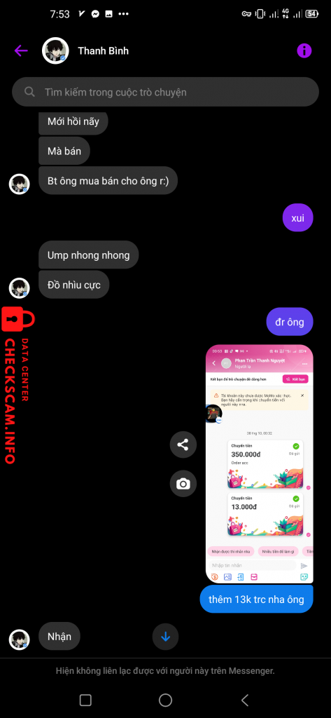 Evidence against Phan Trần Thanh Nguyệt