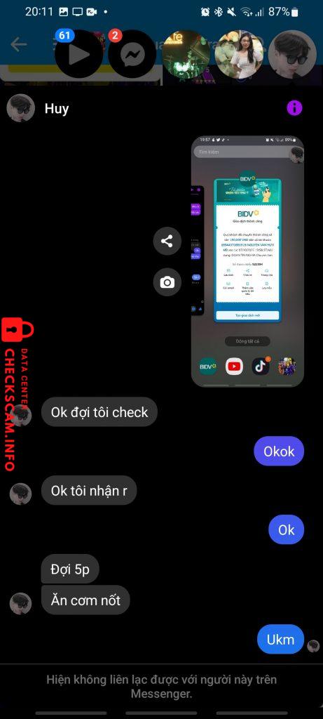 Evidence against Nguuyen Van Huy