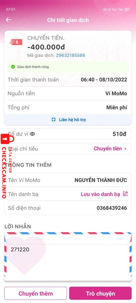 Evidence against Nguyễn Thành Đức