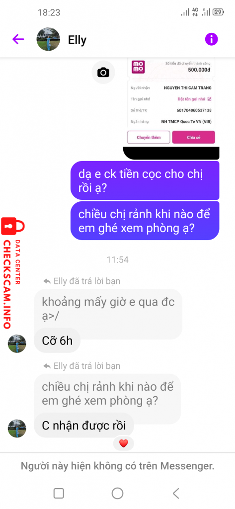 Evidence against Nguyen thị cam trang