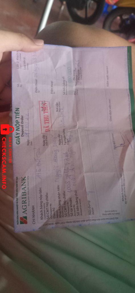 Evidence against Nguyễn Hoàng Dũng