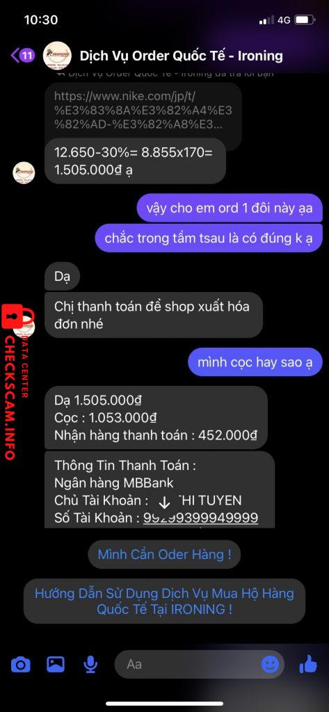 Evidence against Vũ Thị Tuyến