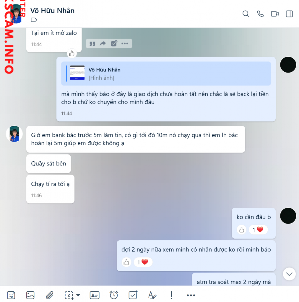 Evidence against Võ Hữu Nhân