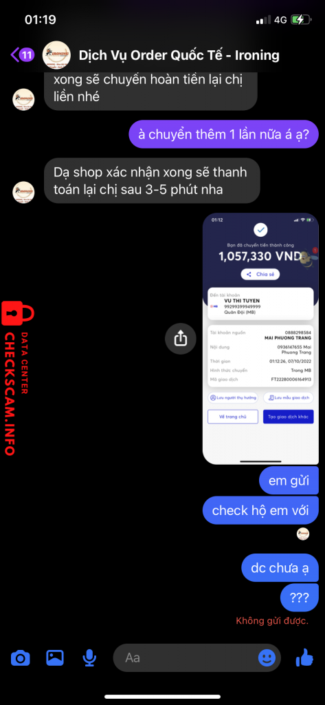 Evidence against Vũ Thị Tuyến