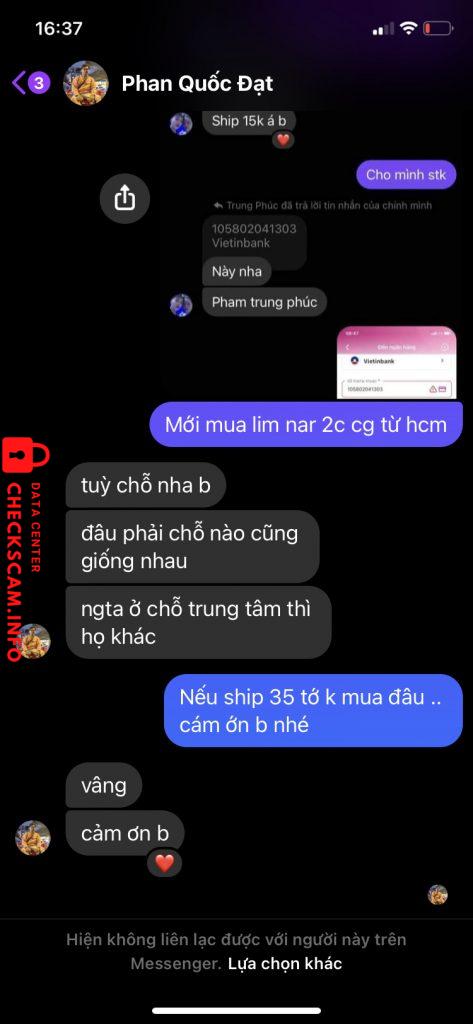 Evidence against PHAN QUOC DAT