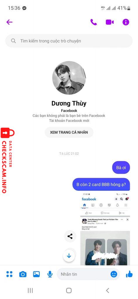 Evidence against DƯƠNG NGỌC THÙY
