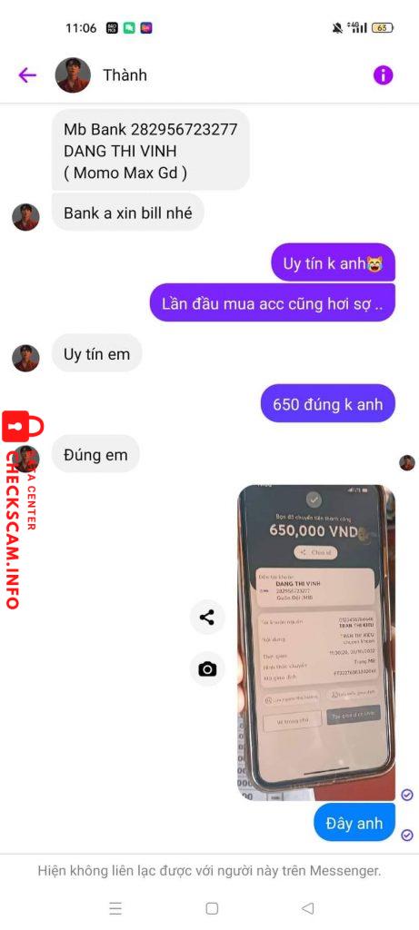 Evidence against Ngô Chí Thành