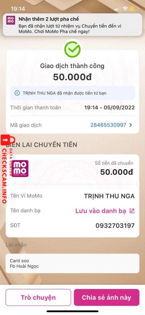 Evidence against Đinh Thị Mai Lâm