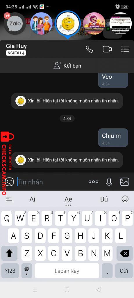 Evidence against NGUYỄN GIA HUY