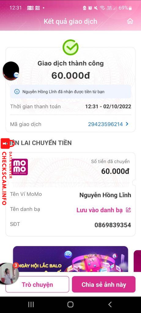 Bukti melawan Nguyễn Hồng Lĩnh