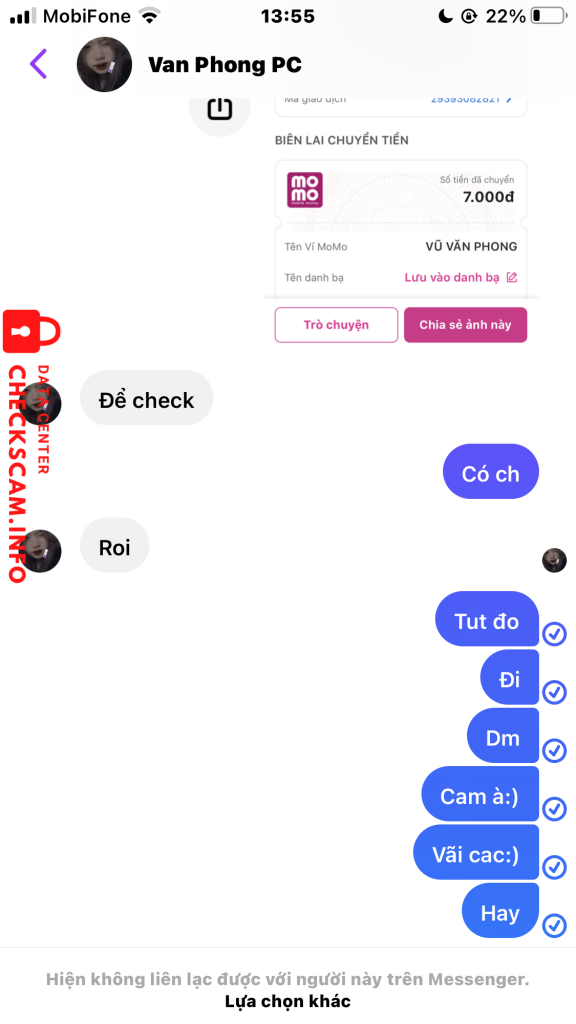 Evidence against Vũ Văn Phong