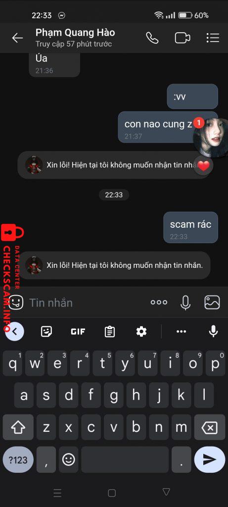Evidence against Pham Thi Ha Trang